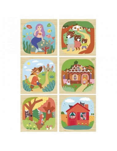 CUBES EN BOIS LES CONTES