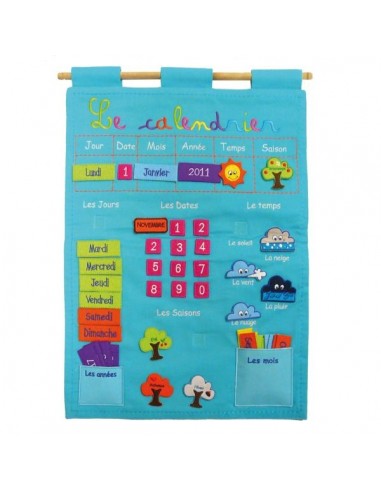 CALENDRIER BASIC BLEU