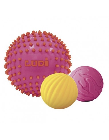 3 BALLES SENSORIELLES ROSES