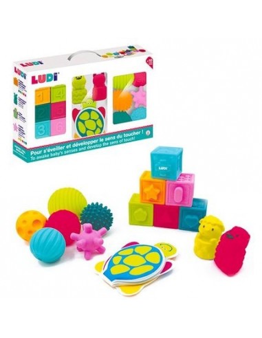 COFFRET EVEIL LIVRE CUBES BALLES