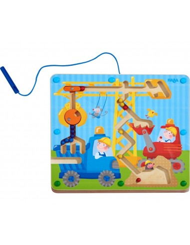 JEU MAGNETIQUE BOIS SUR LE CHANTIER HABA