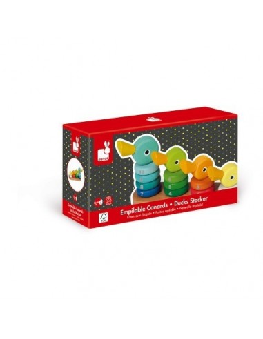 EMPILABLE FAMILLE CANARDS EN BOIS JANOD