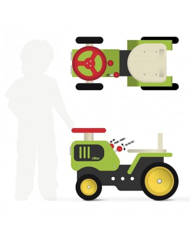 PORTEUR TRACTEUR BOIS VILAC