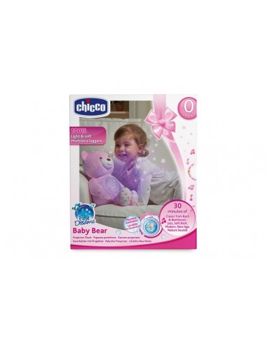 OURSON PROJECTEUR ROSE BABY BEAR