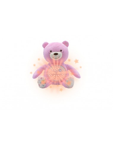 OURSON PROJECTEUR ROSE BABY BEAR