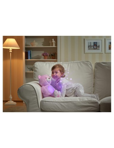 OURSON PROJECTEUR ROSE BABY BEAR