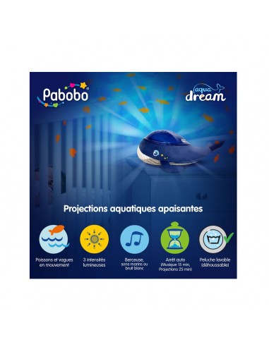 VEILLEUSE MUSICALE BALEINE AQUA DREAM