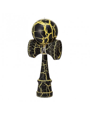 KENDAMA CRACKLE JAUNE BOULE 6CM