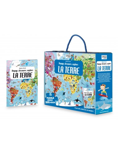 PUZZLE + LIVRE LA TERRE