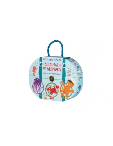 PUZZLE ET LIVRE ANIMAUX MARINS