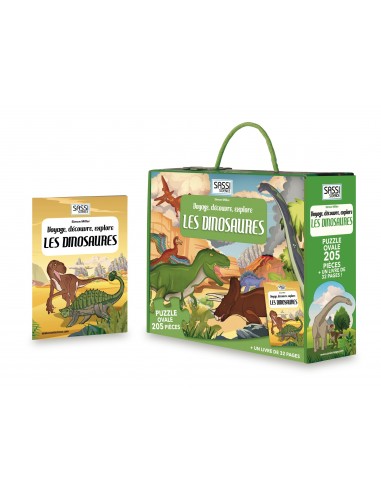 PUZZLE LES DINOSAURES + LIVRE