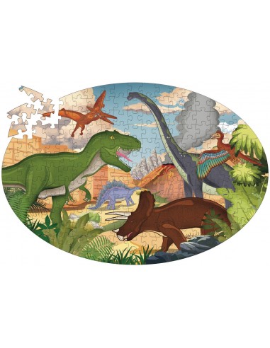 PUZZLE LES DINOSAURES + LIVRE