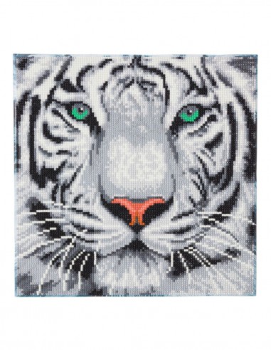CRYSTAL ART 30X30 TIGRE DES NEIGES