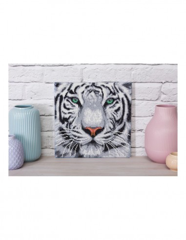 CRYSTAL ART 30X30 TIGRE DES NEIGES