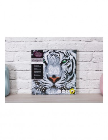 CRYSTAL ART 30X30 TIGRE DES NEIGES