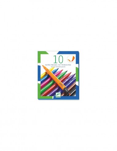 10 FEUTRES PINCEAUX