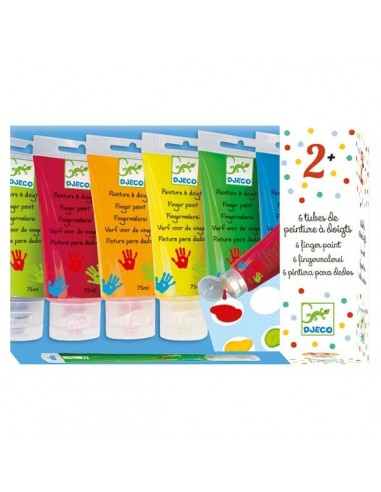 6 TUBES PEINTURE A DOIGTS
