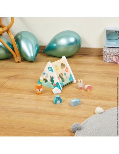 BOITE A FORMES EN BOIS - PURE - JANOD