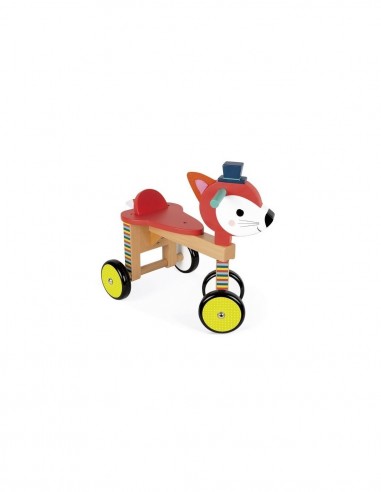 PORTEUR RENARD EN BOIS JANOD