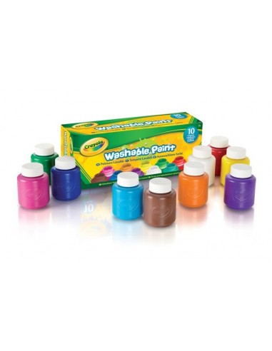 10 POTS PEINTURE LAVABLE