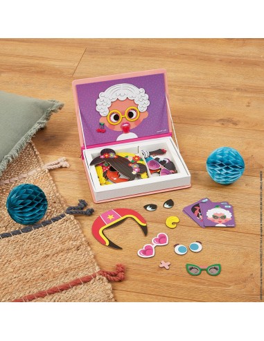 MAGNETI'BOOK CRAZY FACES FILLE