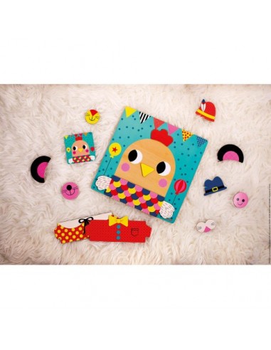 JEU EDUCATIF MAGNETIQUE BOIS JANOD