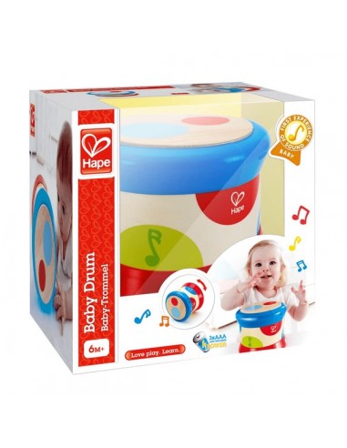 TAMBOUR DE BEBE EN BOIS HAPE