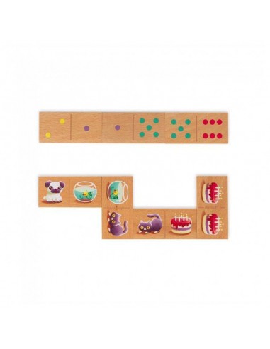 JEU DE DOMINOS 1ERS MOTS BOIS - JANOD