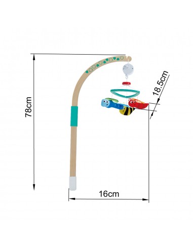 MOBILE MUSICAL POUR BEBE EN BOIS HAPE