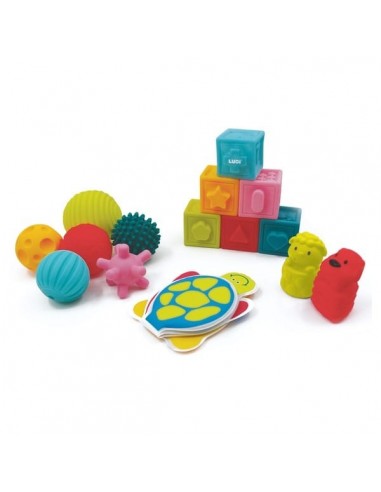 COFFRET EVEIL LIVRE CUBES BALLES