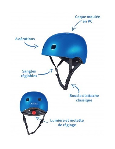 CASQUE MICRO TAILLE M BLEU FONCE