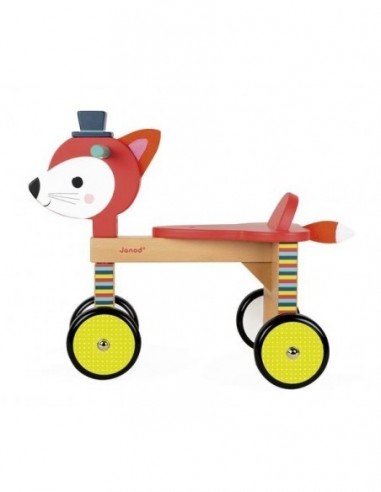 PORTEUR RENARD EN BOIS JANOD