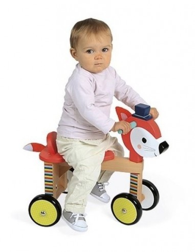 PORTEUR RENARD EN BOIS JANOD