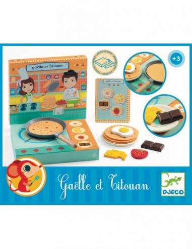GAELLE ET TITOUAN ATELIER CREPES DJECO