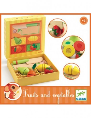 FRUITS ET LEGUMES A COUPER BOIS DJECO