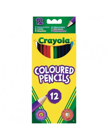 12 CRAYONS DE COULEUR CRAYOLA