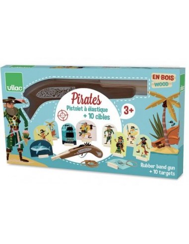 PISTOLET PIRATES A ELASTIQUES - VILAC