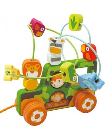 VOITURE LABYRINTHE SAFARI BOIS - SEVI
