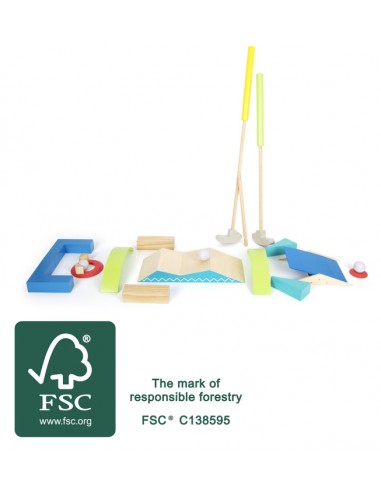 JEU MINI GOLF EN BOIS
