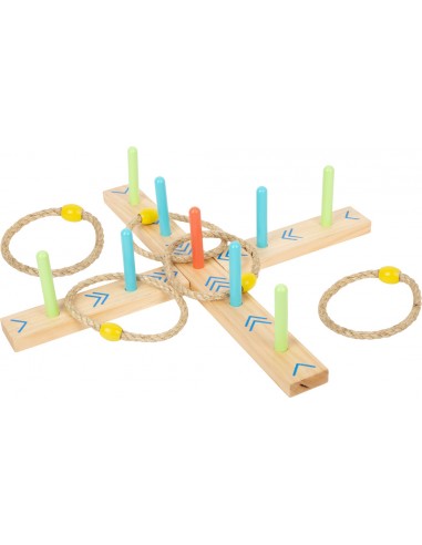 JEU DE LANCER D'ANNEAUX EN BOIS