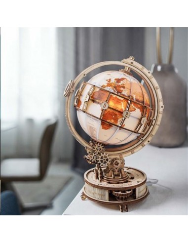MAQUETTE GLOBE LUMINEUX ENGRENAGE