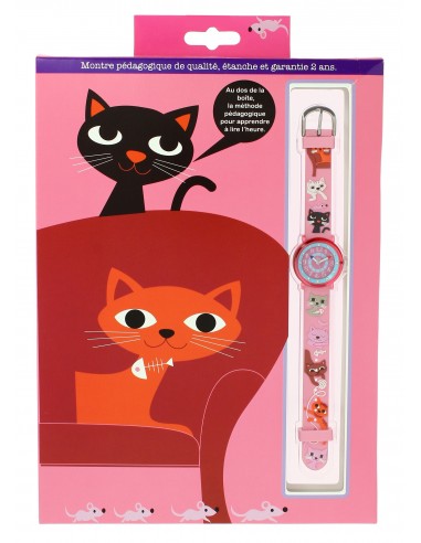 MONTRE PEDAGOGIQUE CHAT BABYWATCH